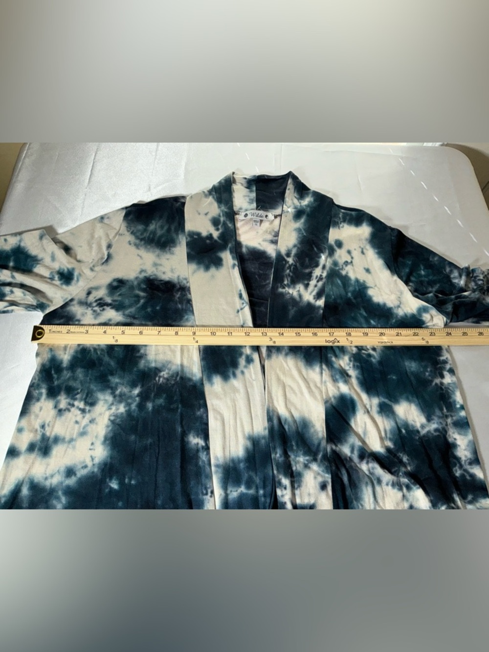 Wilde Tie-Dye Open Front Cardigan Size 1X - Picture 7 of 12